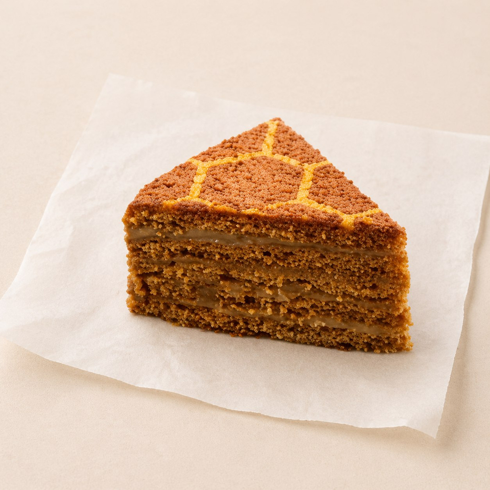 Торт медовик, 1 кусок