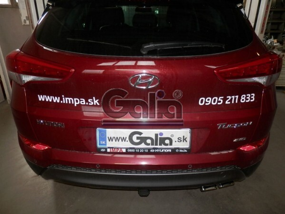 Фаркоп оцинкованный Galia H095C для Hyundai Tucson дорестайл 2015-2018, Kia Sportage 4 дорестайл 2015-2018(паспорт и сертификат в комплекте)(без электрики)