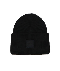 Шапка Calvin Klein Ribbed Monogram Logo Badge Black