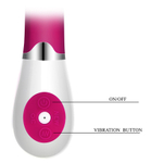Темно-розовый вибратор 19,5см для стимуляции точки G Pretty Love Daniel G-spot Vibrator Dark Pink BI-014222