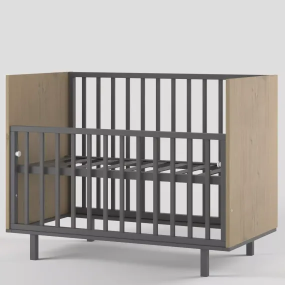 Детская кроватка на маятнике Incanto Cambridge Графит/дуб