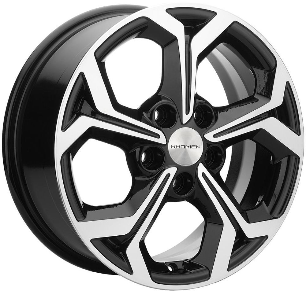 Khomen 1606 6.5x16 5x108 ET 50 Dia 63.4 (BFP)