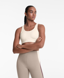 Oysho Спортивный бюстгальтер Compressive, экрю
