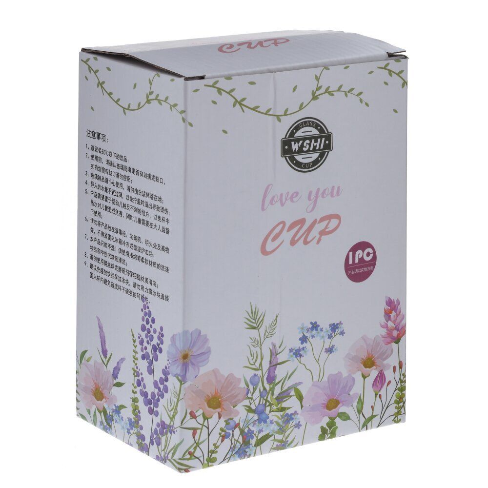 GAEM Кружка с трубочкой, 400 мл, L12 W7,5 H12 см, 4в.