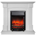 Каминокомплект Real Flame Andrea WT с очагом Fobos Lux Black (без пульта)