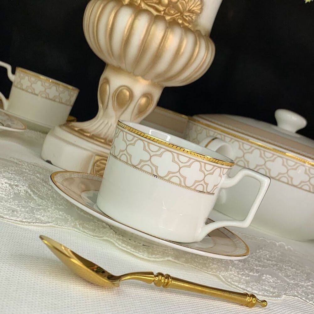 Lenardi 145-337 Чайный набор 12пр. 300 мл ЖОЗЕФИНА в под.уп.(х10)Костяной фарфор