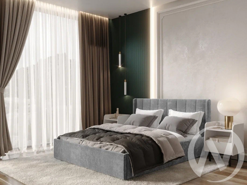 Кровать 1;6 КР-18 Версаль (хром)