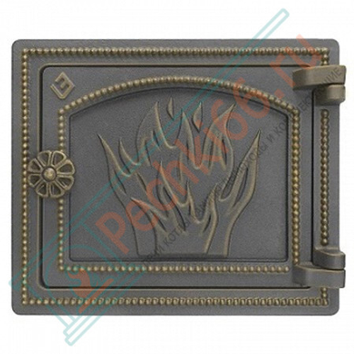 Дверца печная чугунная ДТ-3, бронза (Везувий) в Кирове