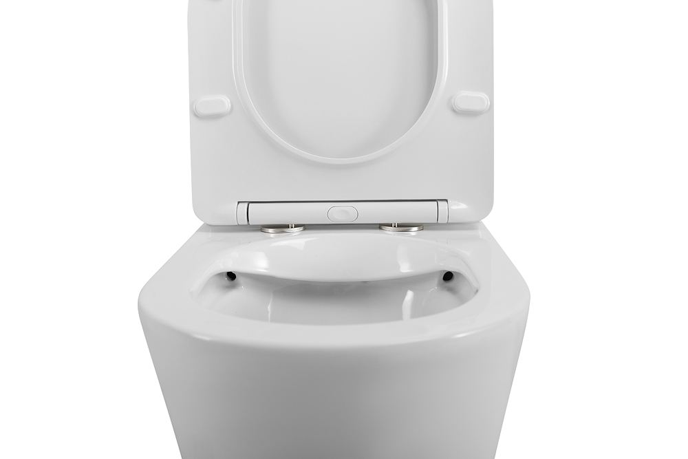 Унитаз-компакт безободковый BelBagno Flay-R BB2149CPR/SC с крышкой-сиденьем микролифт, белый