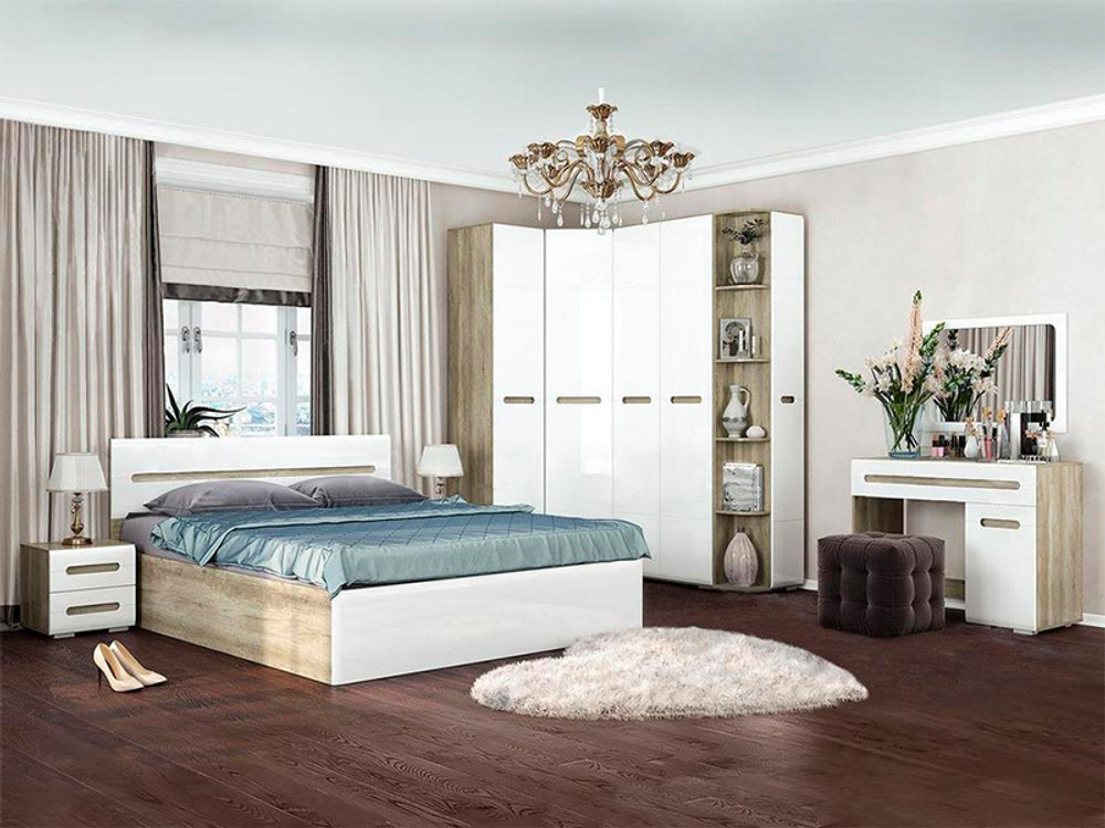 Шкаф распашной Наоми ШК-21 дуб каньон/белый