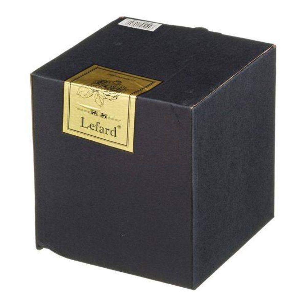 КОНФЕТНИЦА С КРЫШКОЙ "LEFARD GOLD GLASS" ДИАМЕТР=12 СМ. ВЫСОТА=14 СМ. (КОР=24ШТ.)