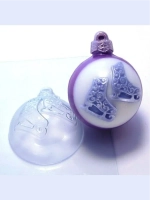 Форма пластиковая Шар/Коньки ажурные