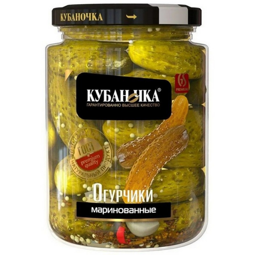 Огурцы маринованные Кубаночка 1500 гр