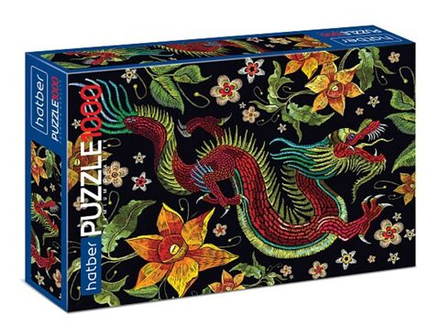 Пазлы 1000 элементов 480*680мм. "Китайский дракон" Premium