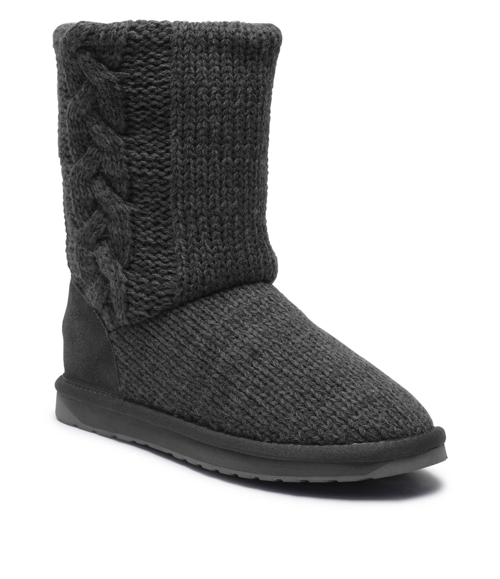 Хлопковое угги Bartle EMU Australia - серый(W13142)