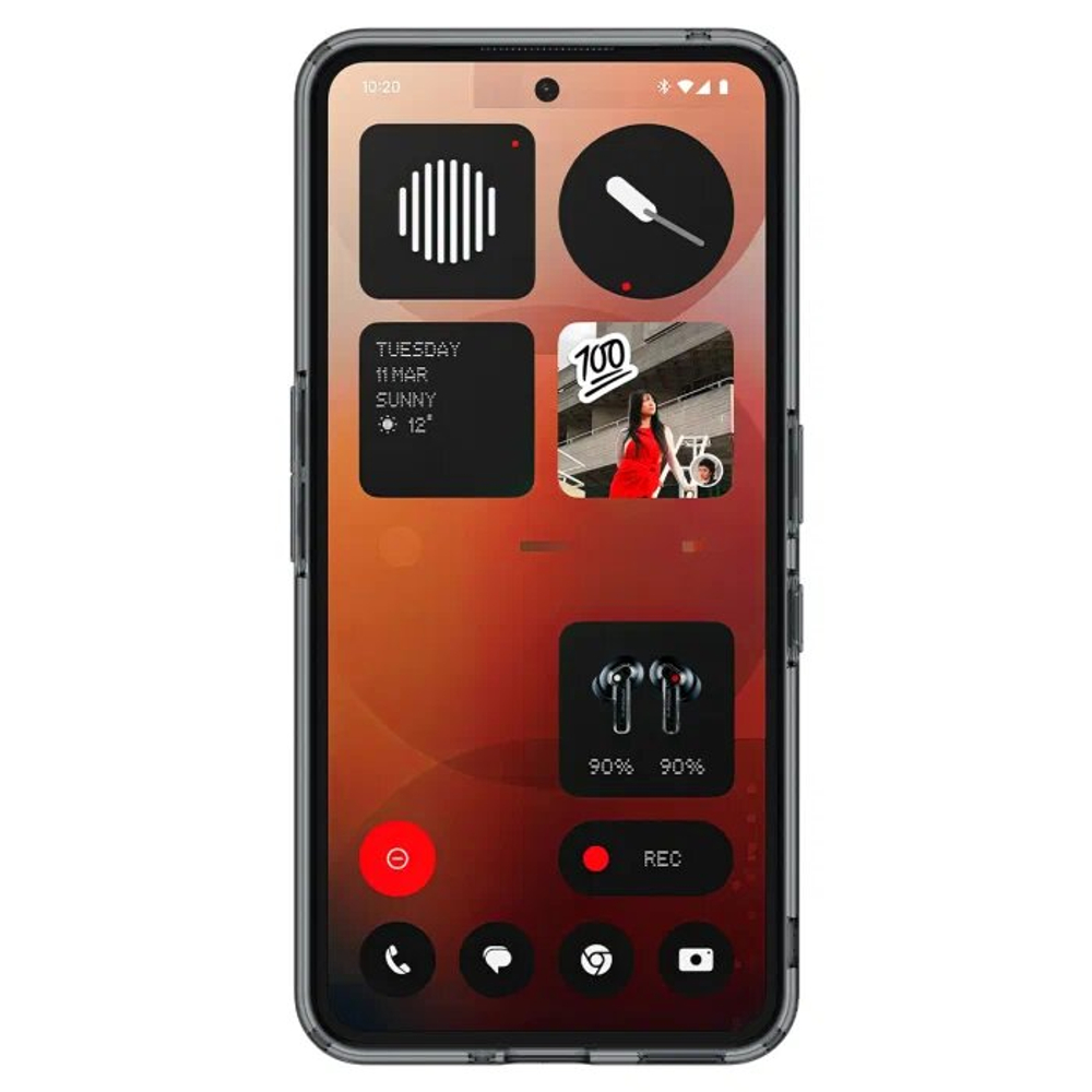 Чехол Spigen Ultra Hybrid для Nothing Phone (3a) космический кристалл