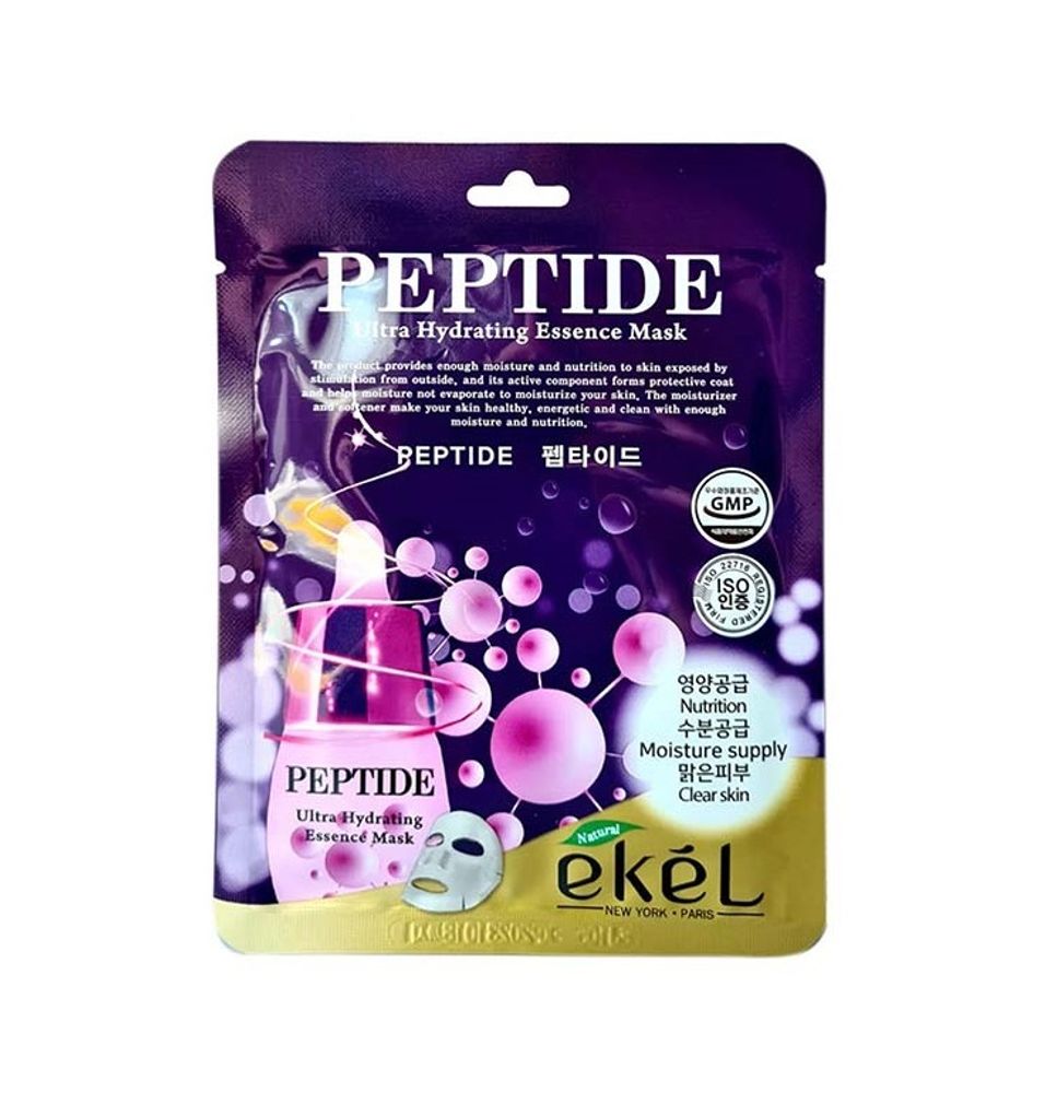 Тканевая маска с пептидами EKEL Peptide Ultra Hydrating Essence Mask