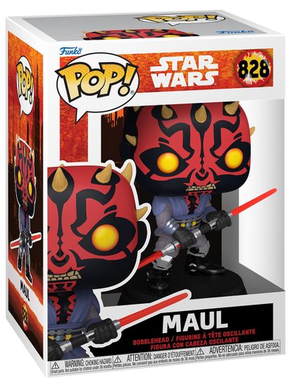 Фигурка Funko POP! Bobble Star Wars Maul Shadow Lord Maul (828) 90357 / Фигурка Фанко ПОП! по мотивам мультсериала "Звёздные войны. Дарт Мол: Повелитель теней", Дарт Мол