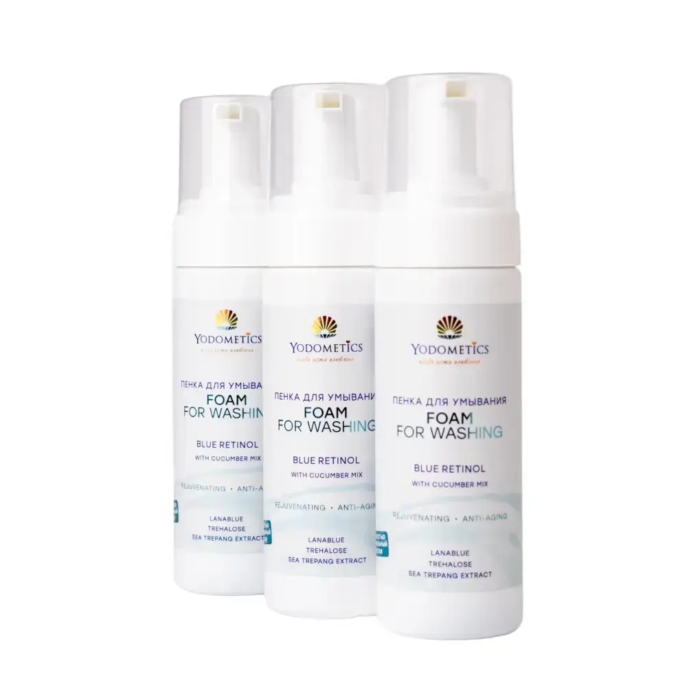 Пенка Yodometics для умывания «Голубой ретинол», 150 мл