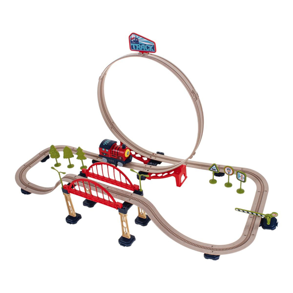 Железная дорога на бат., чемодан 89965