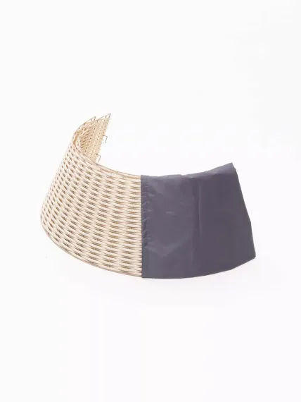 Корзина под елку Премиум Царская Лоза 65*48*30 см., разборная, бри, ЕлкиТорг (65-239)