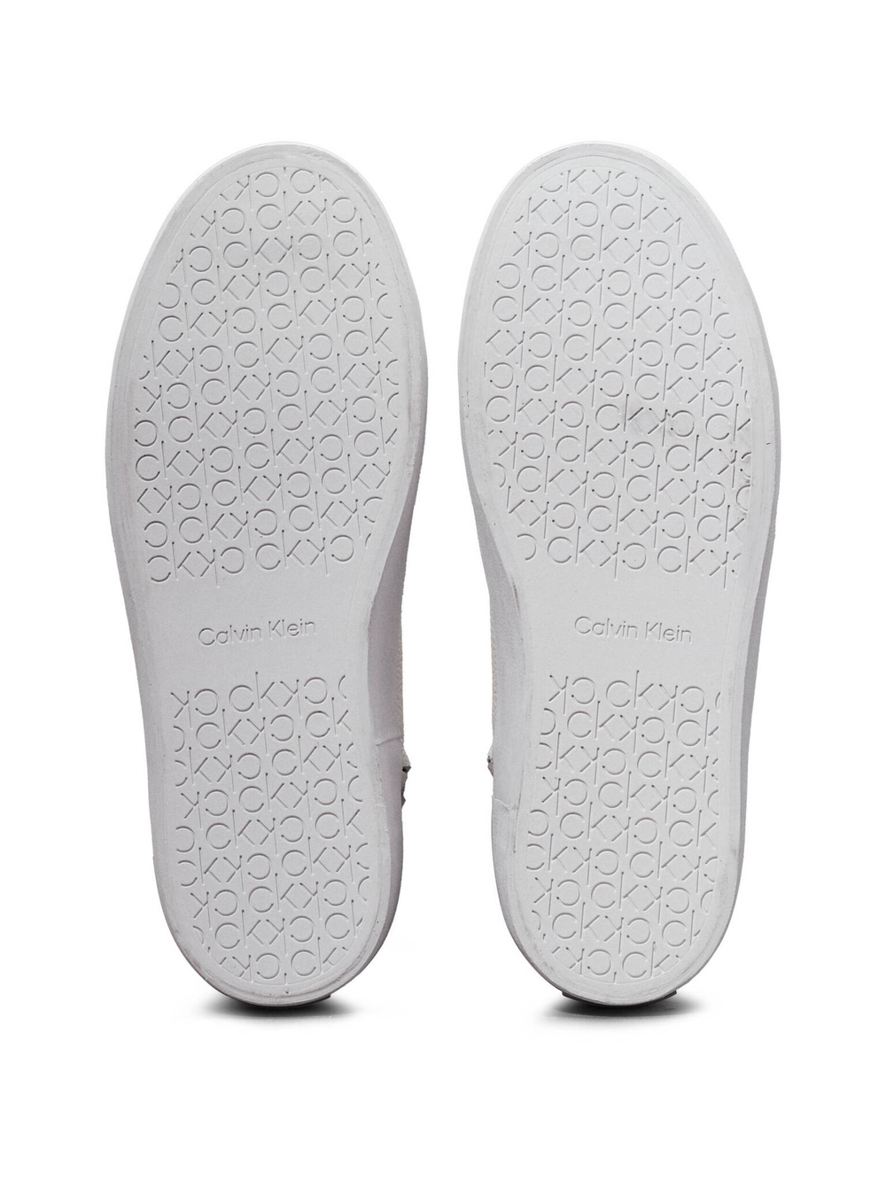 Кожаные кроссовки Calvin Klein - кремовый(HW0HW02213)
