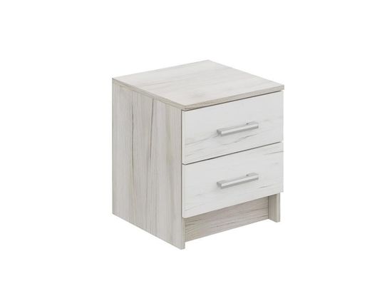 ГАРМОНИЯ ТБ 601 тумба прикроватная (Крафт)фасад ДУБ КРАФТ БЕЛЫЙ/корпус ДУБ КРАФТ СЕРЫЙ