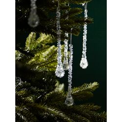 Набор ёлочных украшений Icy sparkles из коллекции New Year Essential, 6 шт.