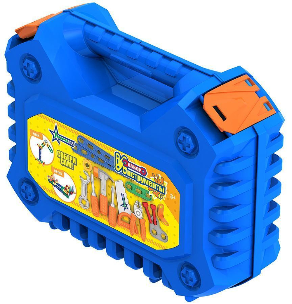 Набор инструментов с конструктором, 47элементов, чемодан (Нордпласт)