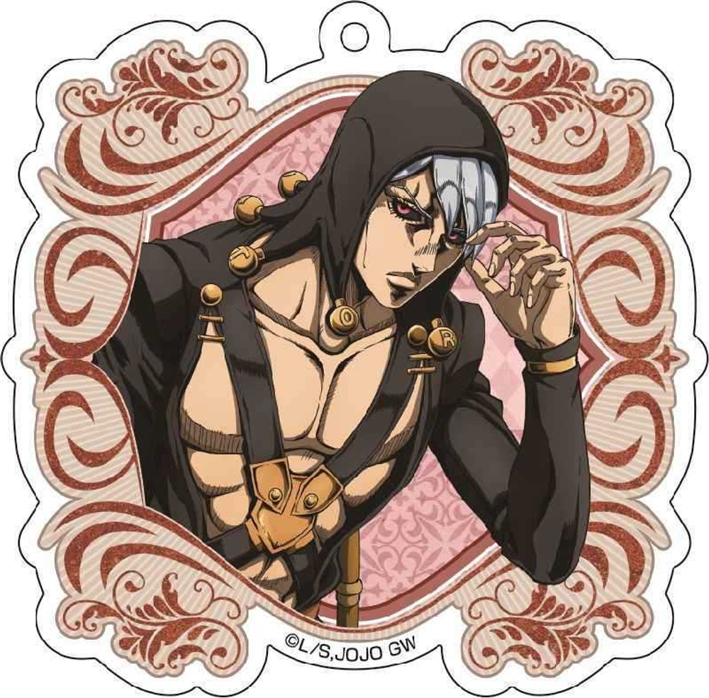 Акриловый брелок "ДжоДжо / JoJo - Золотой ветер"