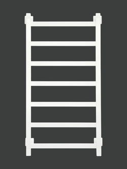 Полотенцесушитель водяной Quadro-1 80x50 см