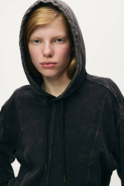 H&M - Glenn Martens Толстовка с капюшоном, темно-коричневый