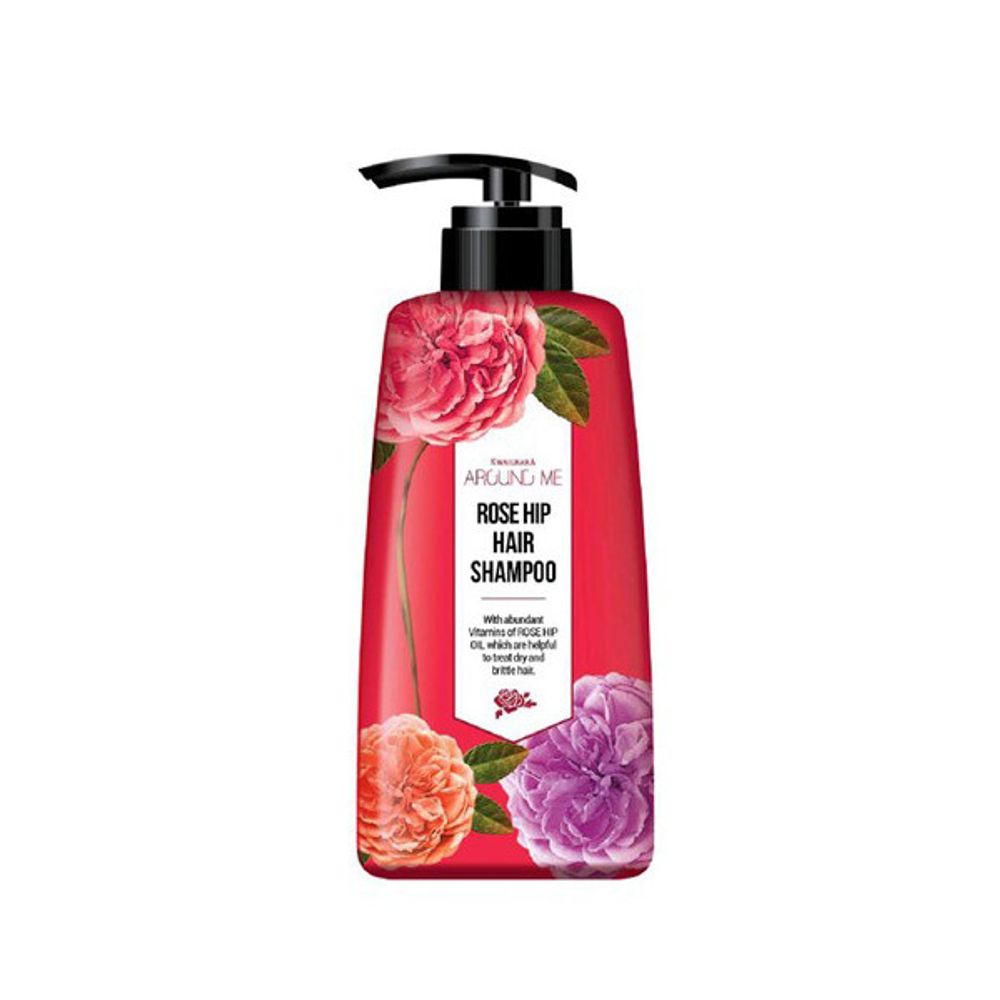 Шампунь для волос с розой AROUND ME Rose Hip Hair Shampoo 500мл