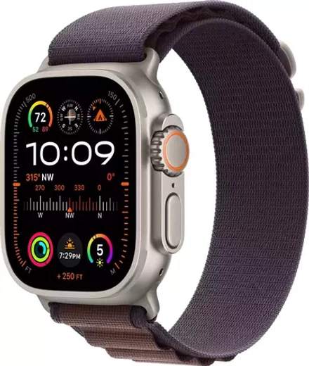 Умные часы Apple Watch Ultra 2 49 мм Titanium Case GPS + Cellular, Indigo Alpine Loop L