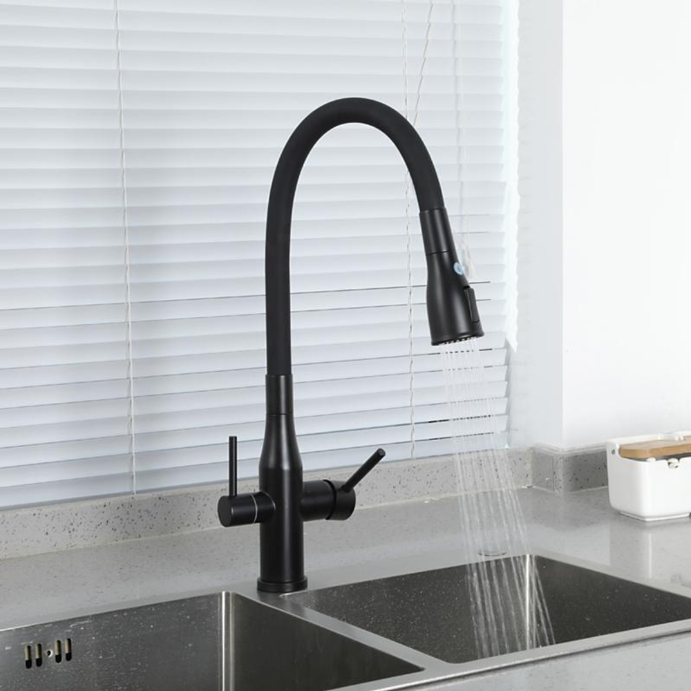 Смеситель для кухни с гибким изливом Gappo G4399-66