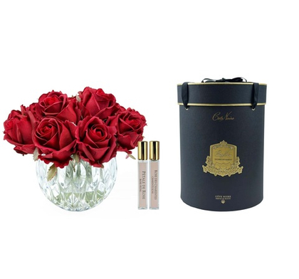Букет ароматический Cote Noire Luxury Round Carmine Red Rose Buds