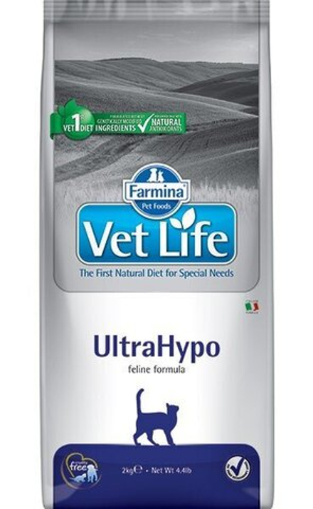 Сухой корм Farmina ULTRAHYPO для кошек при пищевой аллергии и/или пищевой непереносимости 2 кг