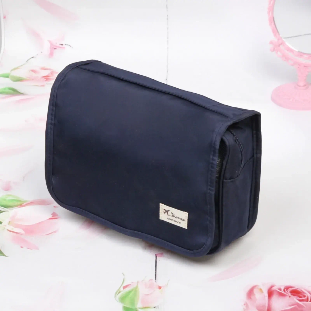 Косметичка - органайзер «Classic», цвет синий, в склад. виде 20*24*9, в расклад. виде 42*24*9см (несессер)