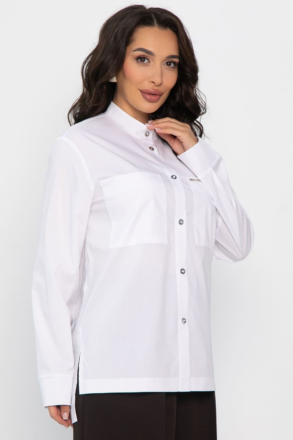 Рубашка хлопковая Асгарда (белая) Б14567-31М LT Collection