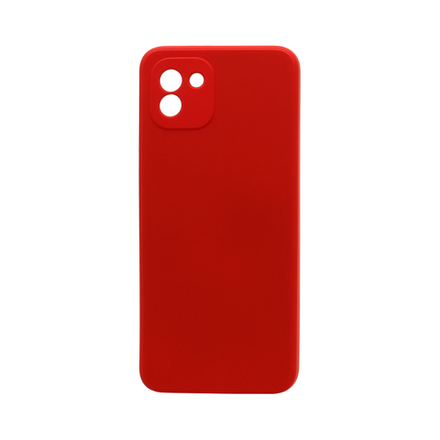 Силиконовый матовый чехол Silicone Case NEW ERA для Samsung A03, красный