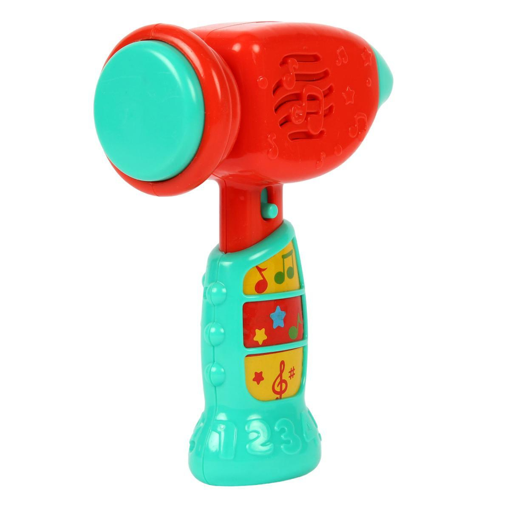 Веселый молоточек "Барбарики" 20 песен,звуков,фраз.удобн. ручка.свет.коробка бат (Умка)