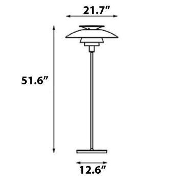 replica Louis Poulsen PH 80 floor lamp