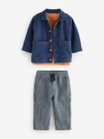 Комплект из трех предметов для мальчика Next B63-492, Синий, Оранжевый