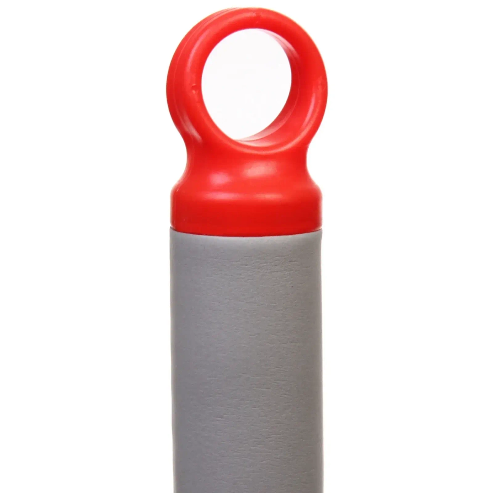 Швабра с отжимом, ручка 125 см. цвет белый в комплекте две насадки