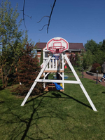 Детский домик с качелями "Прованс"