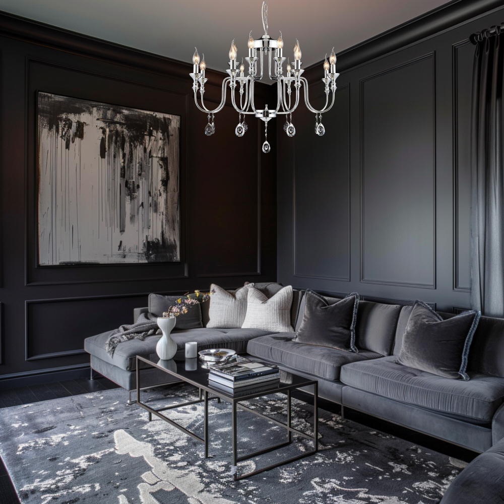 Citilux Рига CL437221 Люстра подвесная Хром