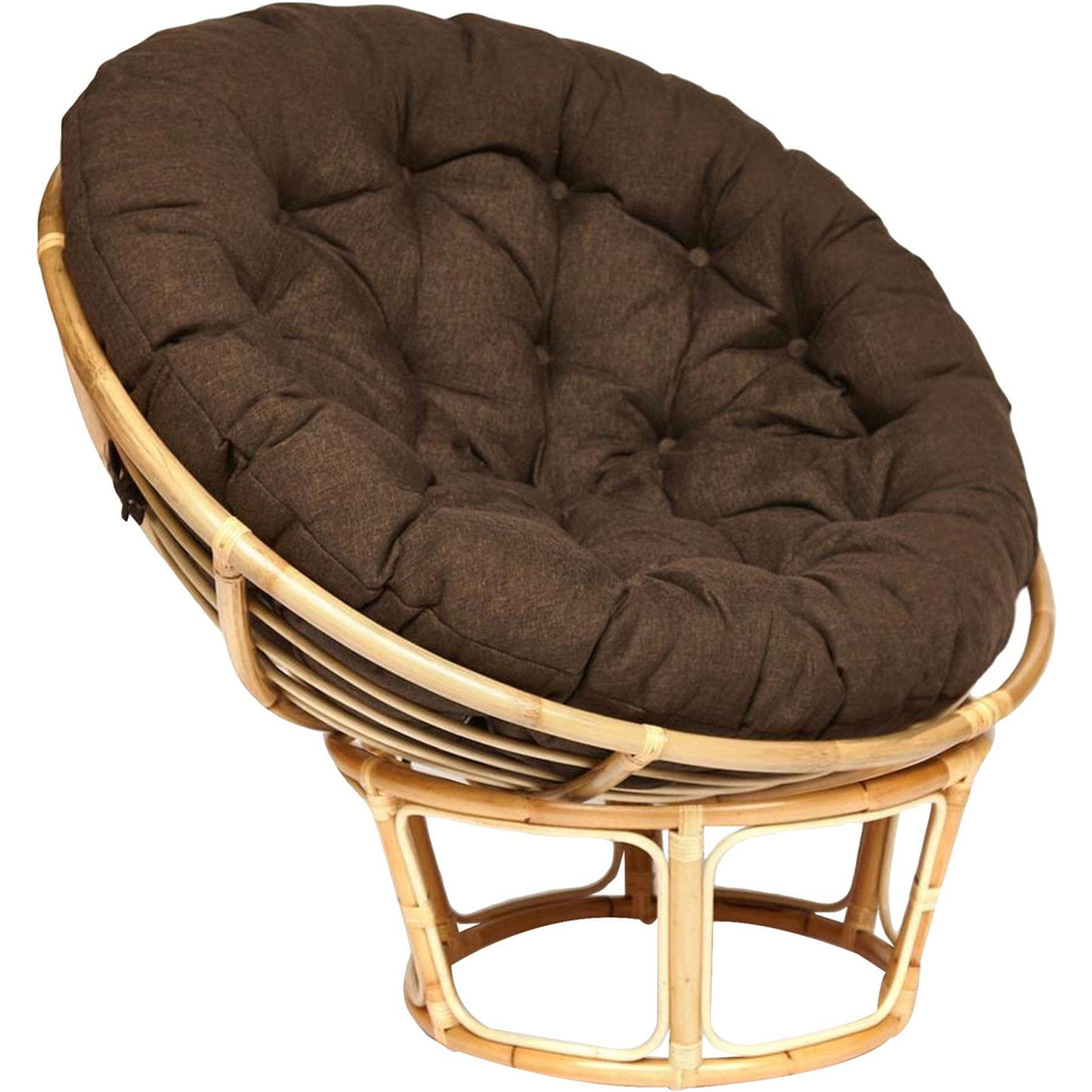 Кресло PAPASAN ECO P115-1/SP STD/ c под, ремеш /, натур, тк Кори, 3М7-147