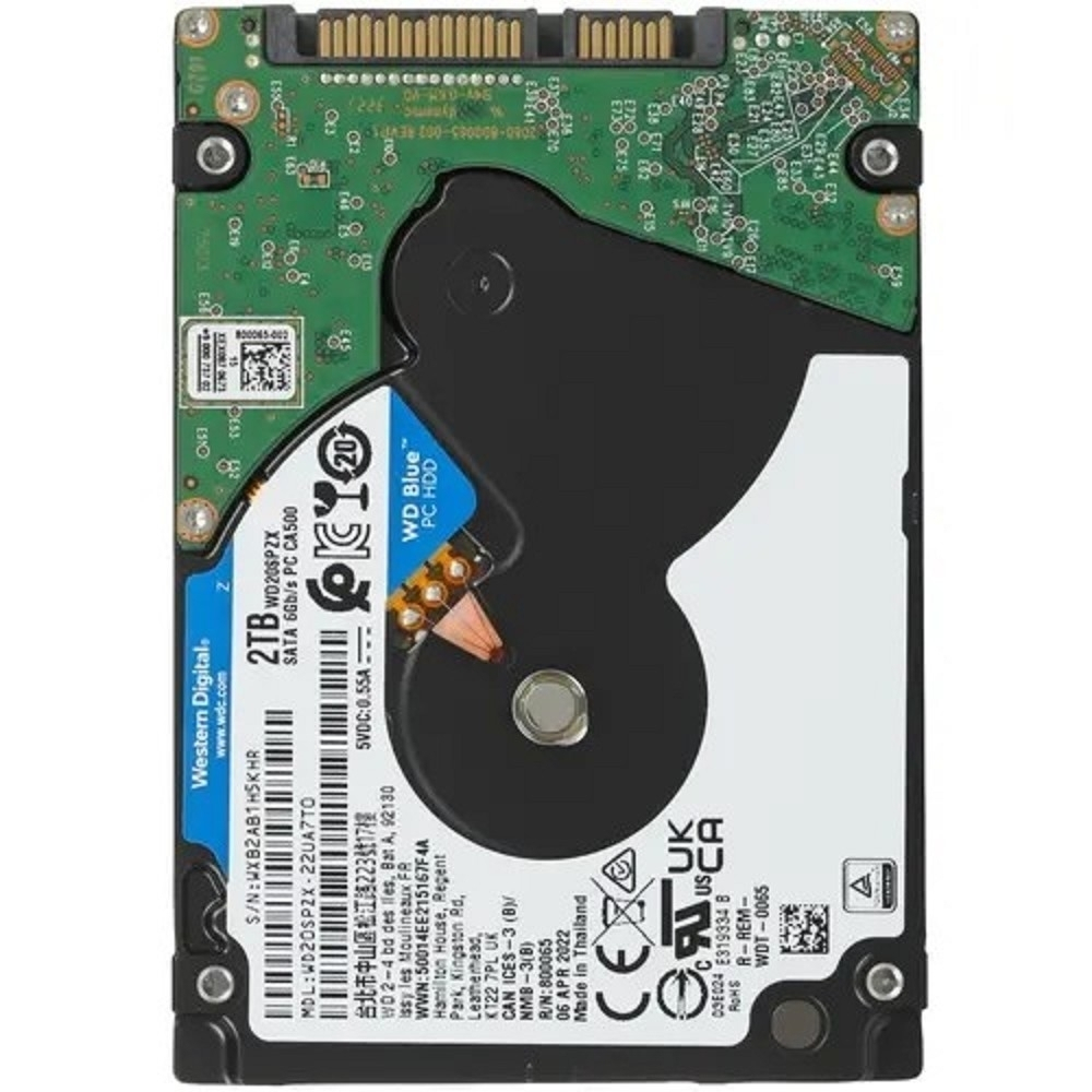 2TB WD Blue (WD20SPZX) (SATAIII, 5400 rpm, 128Mb buffer)
