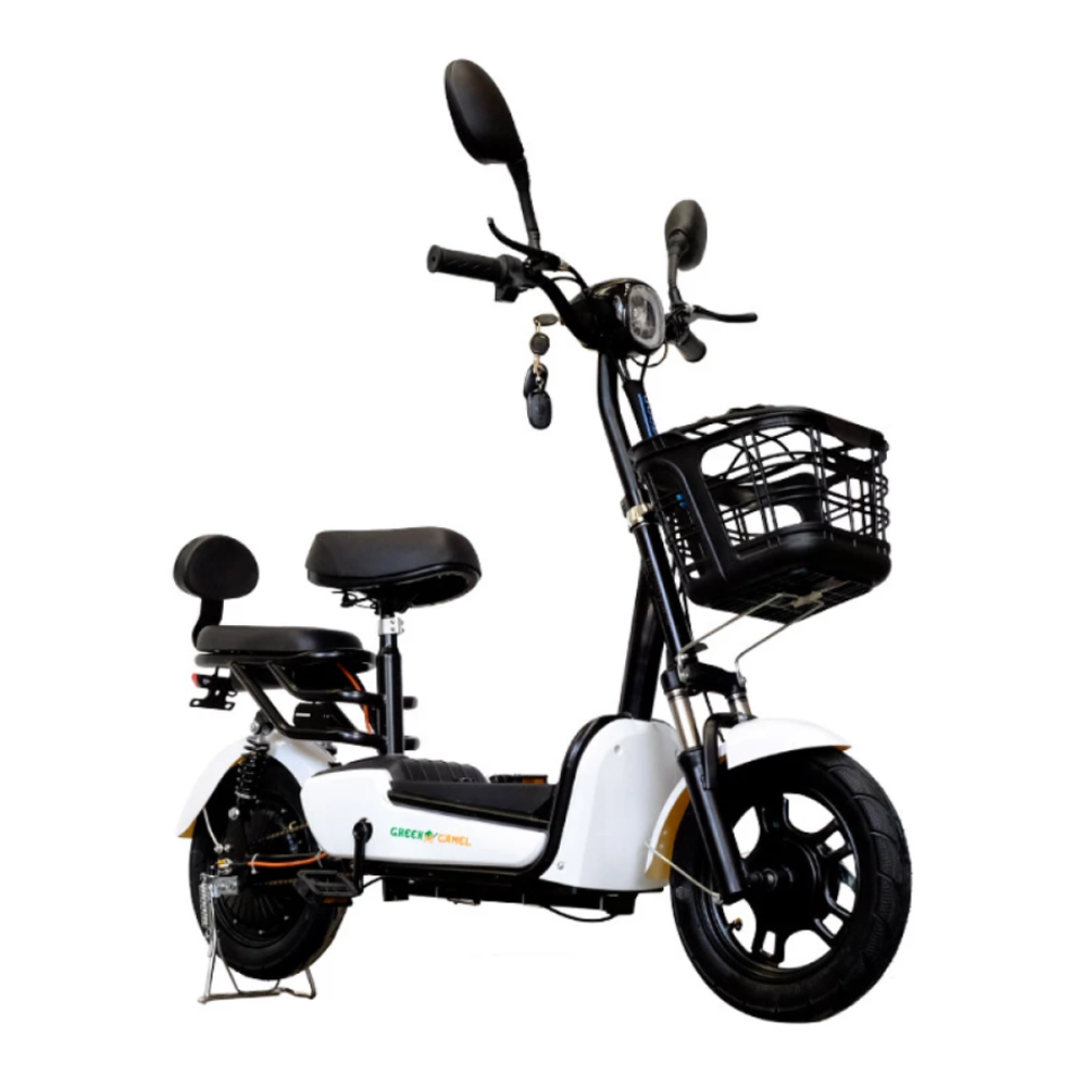 Электроскутер GreenCamel Тайфун 400 (48V 12Ah 400W) Белый