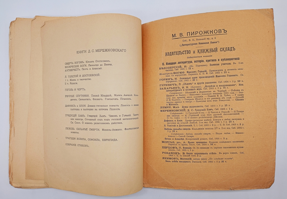 "Пророк Русской революции". Д.Мережковский. 1906 г.